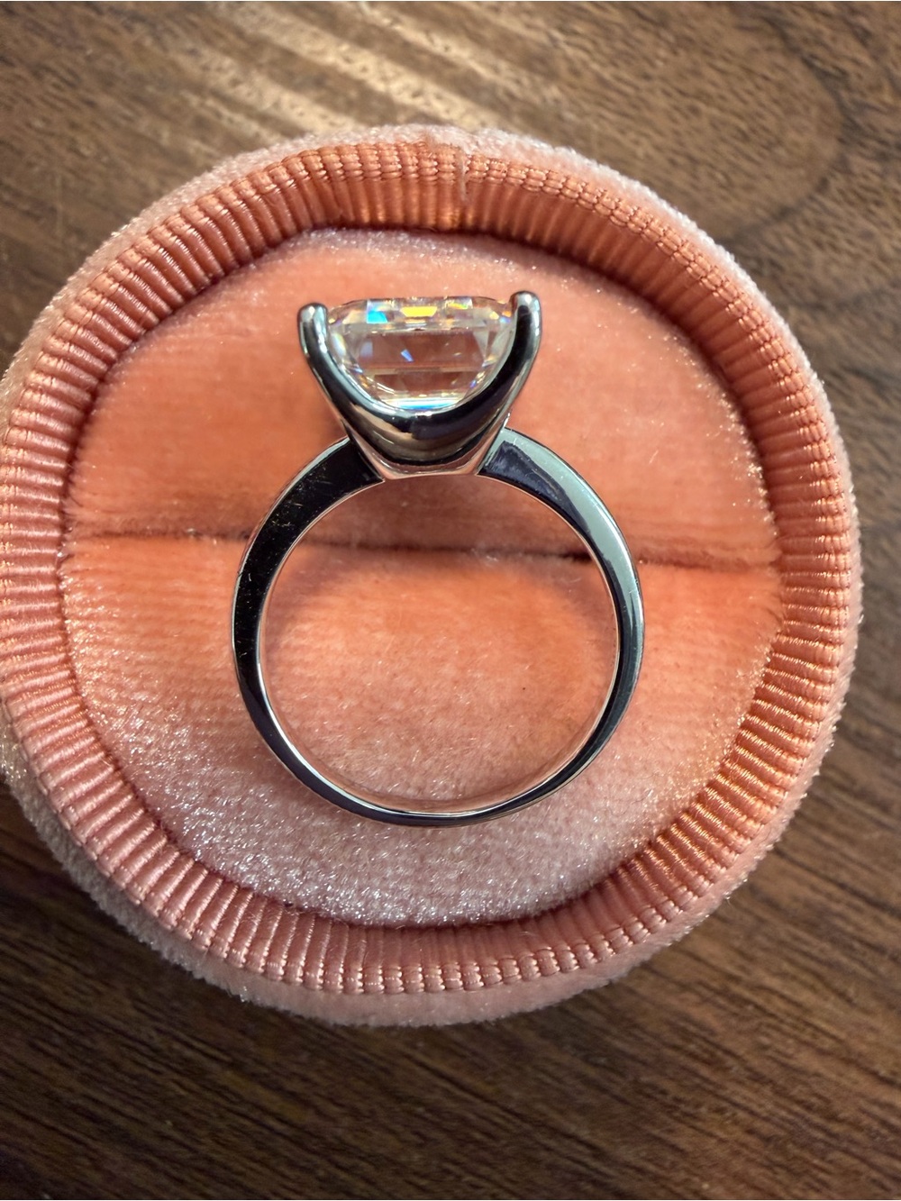 Moissanite ring